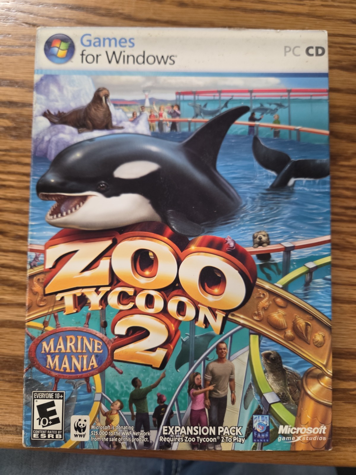 Zoo Tycoon 2 Marine Mania Expansion Pack 2006 Windows PC CD