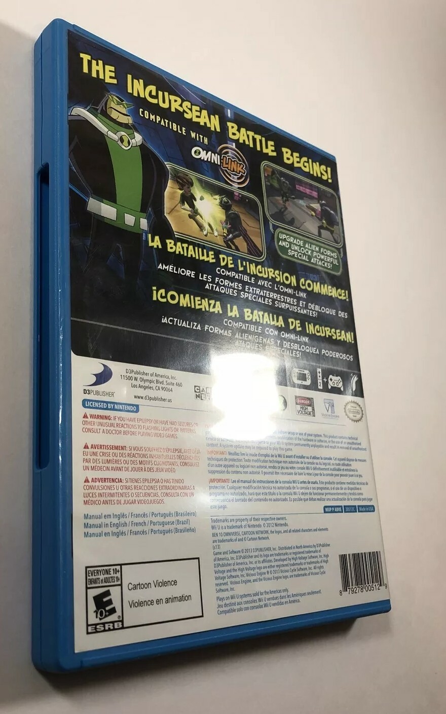 Ben 10: Omniverse 2 (Nintendo Wii U, 2013) Clean, Ships FAST!