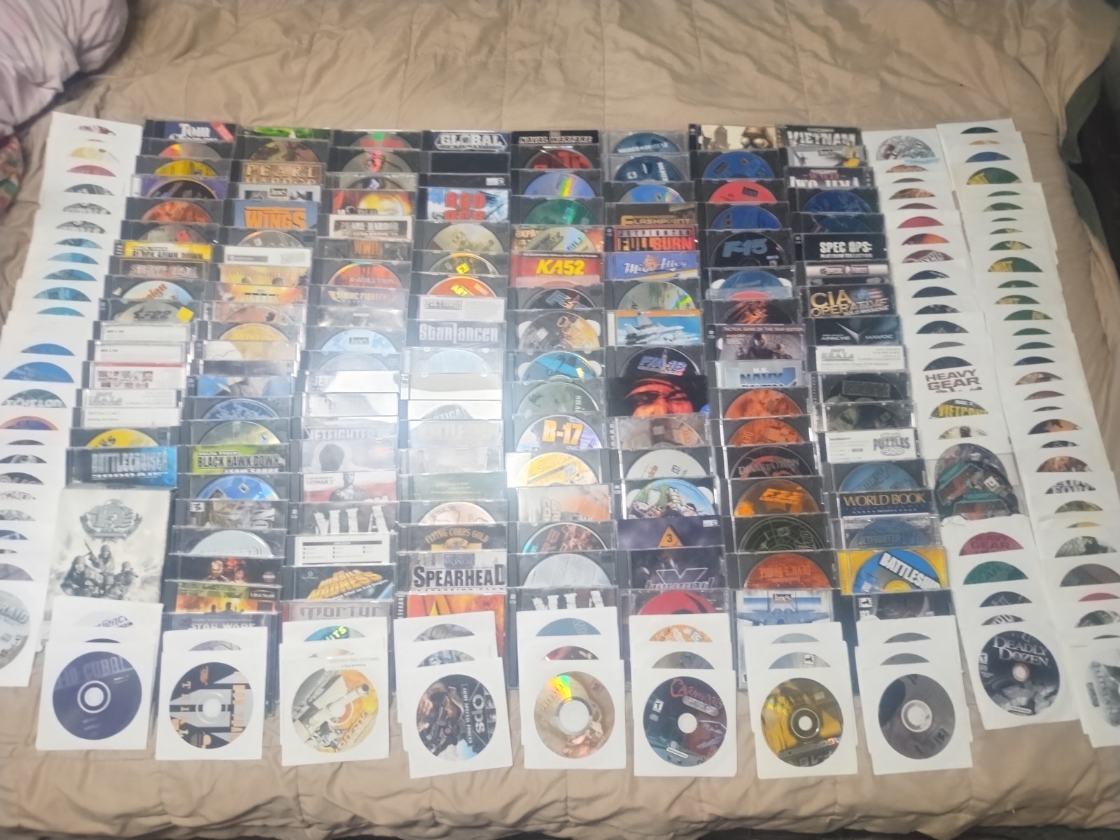 Games Lot PC Vintage Flight, Military, Shooter, Adventure. Untested 255+