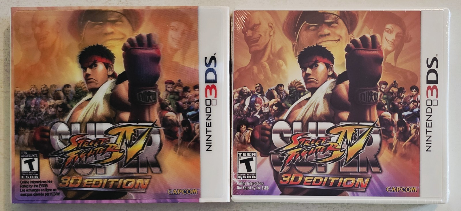 SUPER STREET FIGHTER IV 3D EDITION NINTENDO 3DS with LENTICULAR SLIP COVER