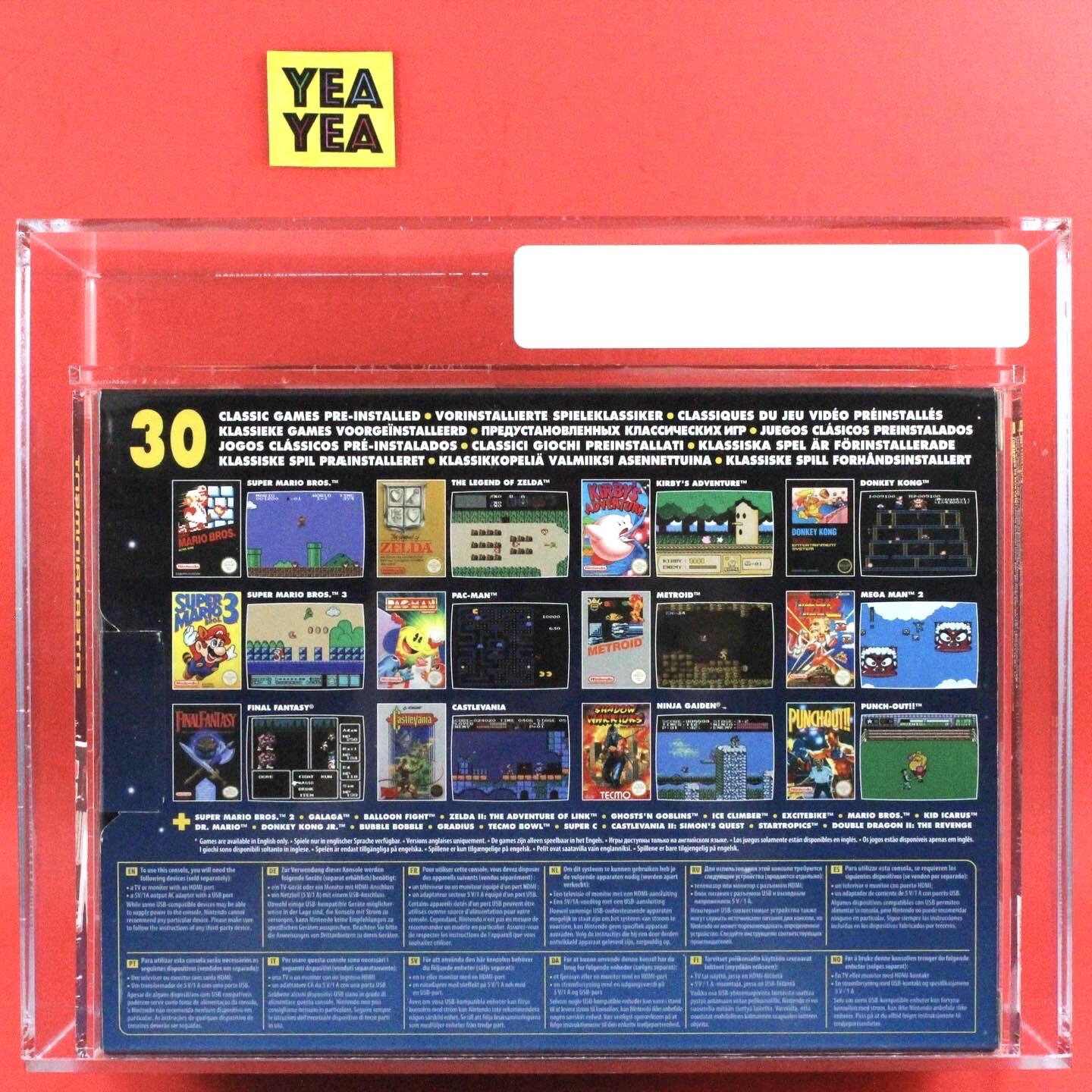 NES Nintendo Classic Edition Mini European NEW VGA 95 MINT GOLD Wata Retro Game