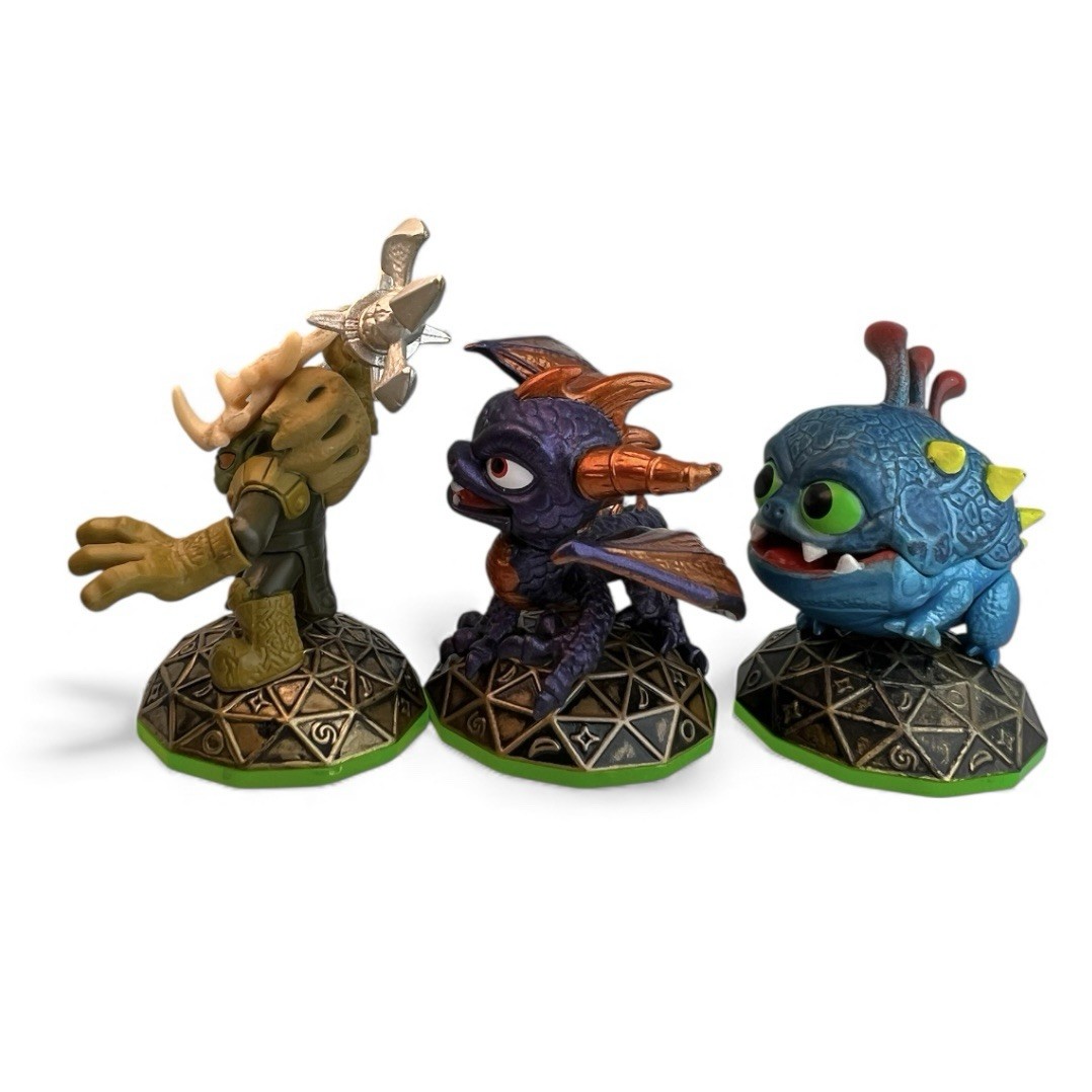 Skylanders Spyro’s Adventure 3 Figure Lot Spyro Voodood Wrecking Ball Tested
