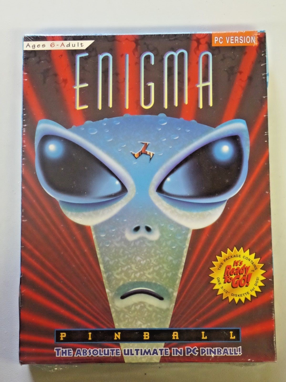 Enigma Pinball Game PC Version 3.5″ Diskette IBM/Tandy or Compatible 1994 NEW