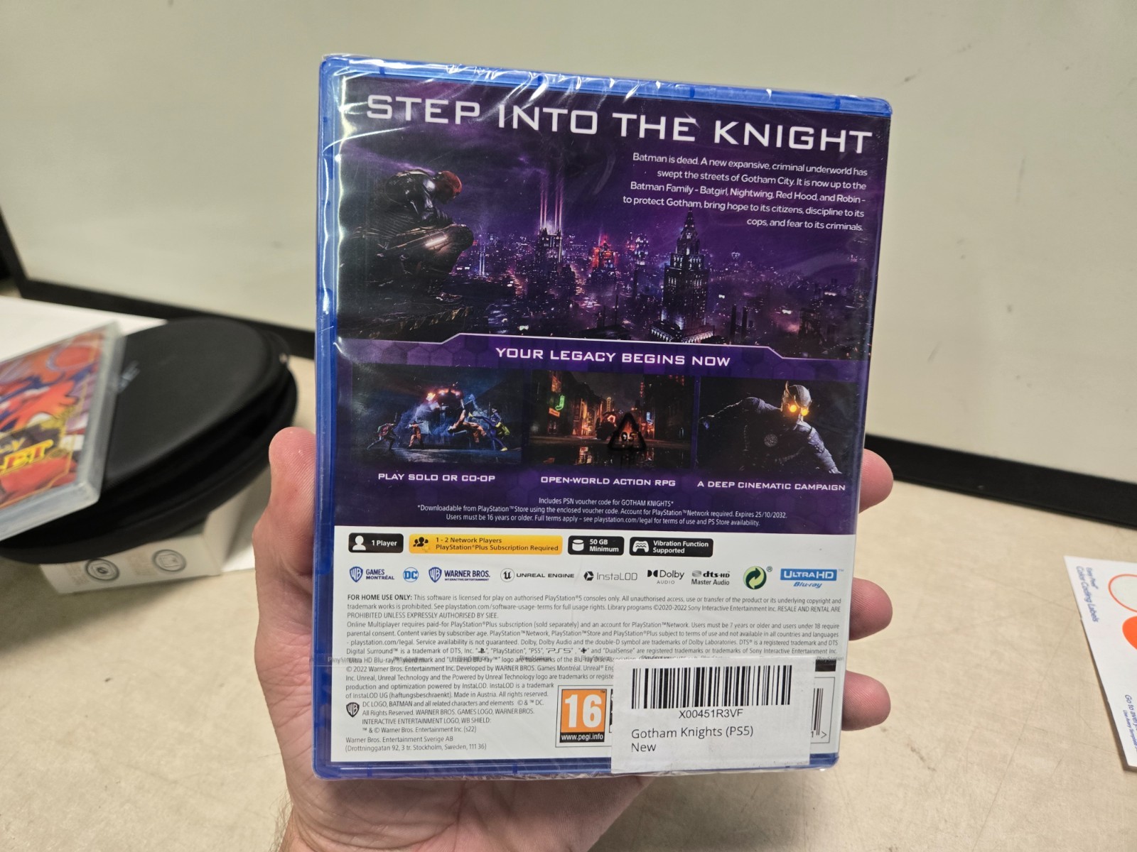 Gotham Knights PlayStation 5 UK IMPORT PEGI 16 Factory sealed
