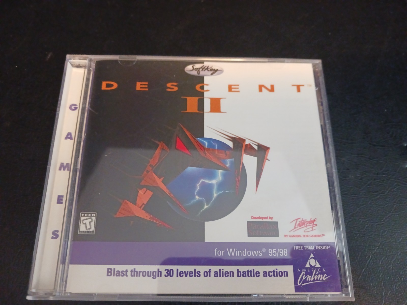Descent II 2 Game (PC CD-ROM, 1998, Interplay) Parallax Software Tested!