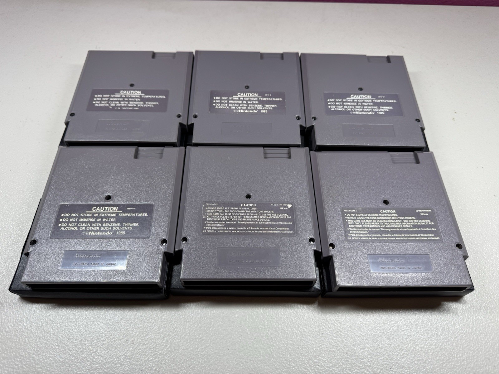 NES Nintendo Mega Man 1-6 Lot 1 2 3 4 5 6 Authentic Tested