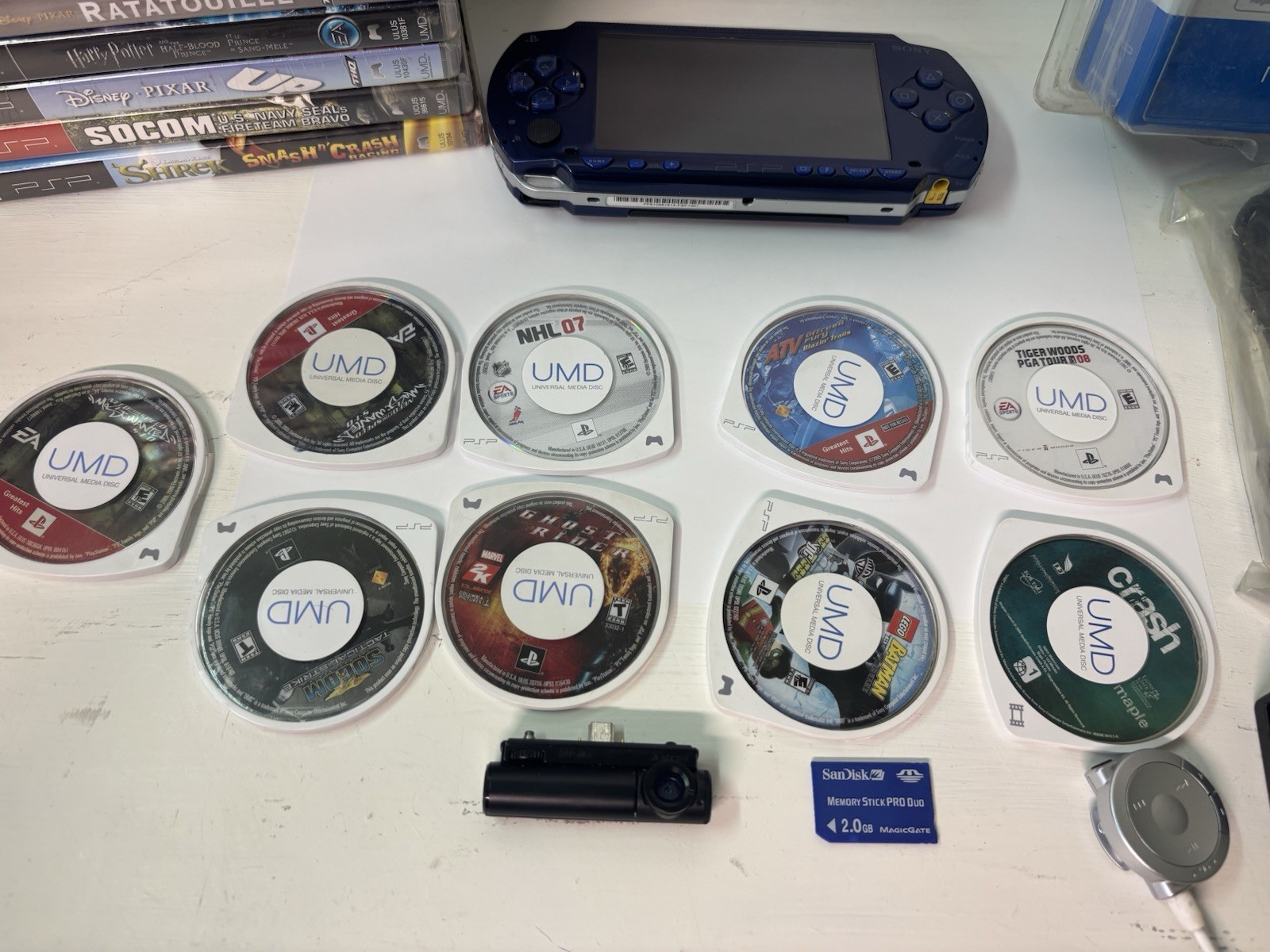 Sony PSP 1001 Bundle – 24 Games/UMDs, Charger, Case, AV Cord + More (read)