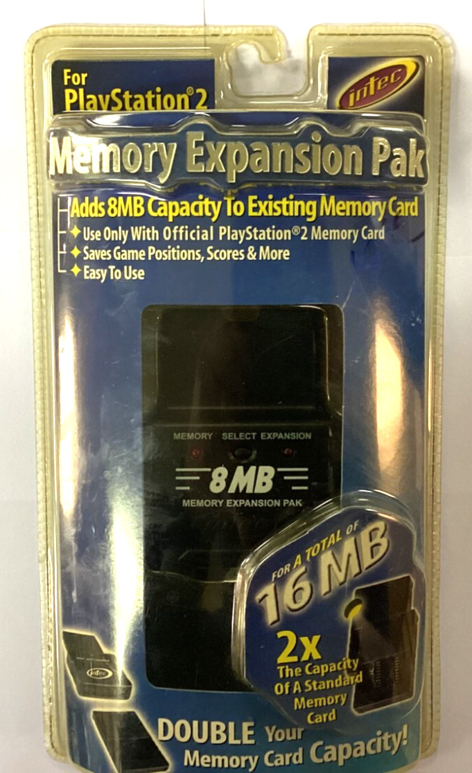 Intec 8MB Memory Expansion Pak Card PlayStation 2, NEW