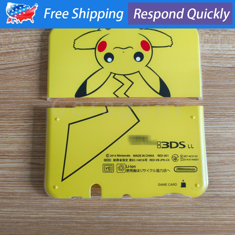 Replacement For New 3DS LL/ 3DS XL Console Pikachu Housing Shell Protective Case