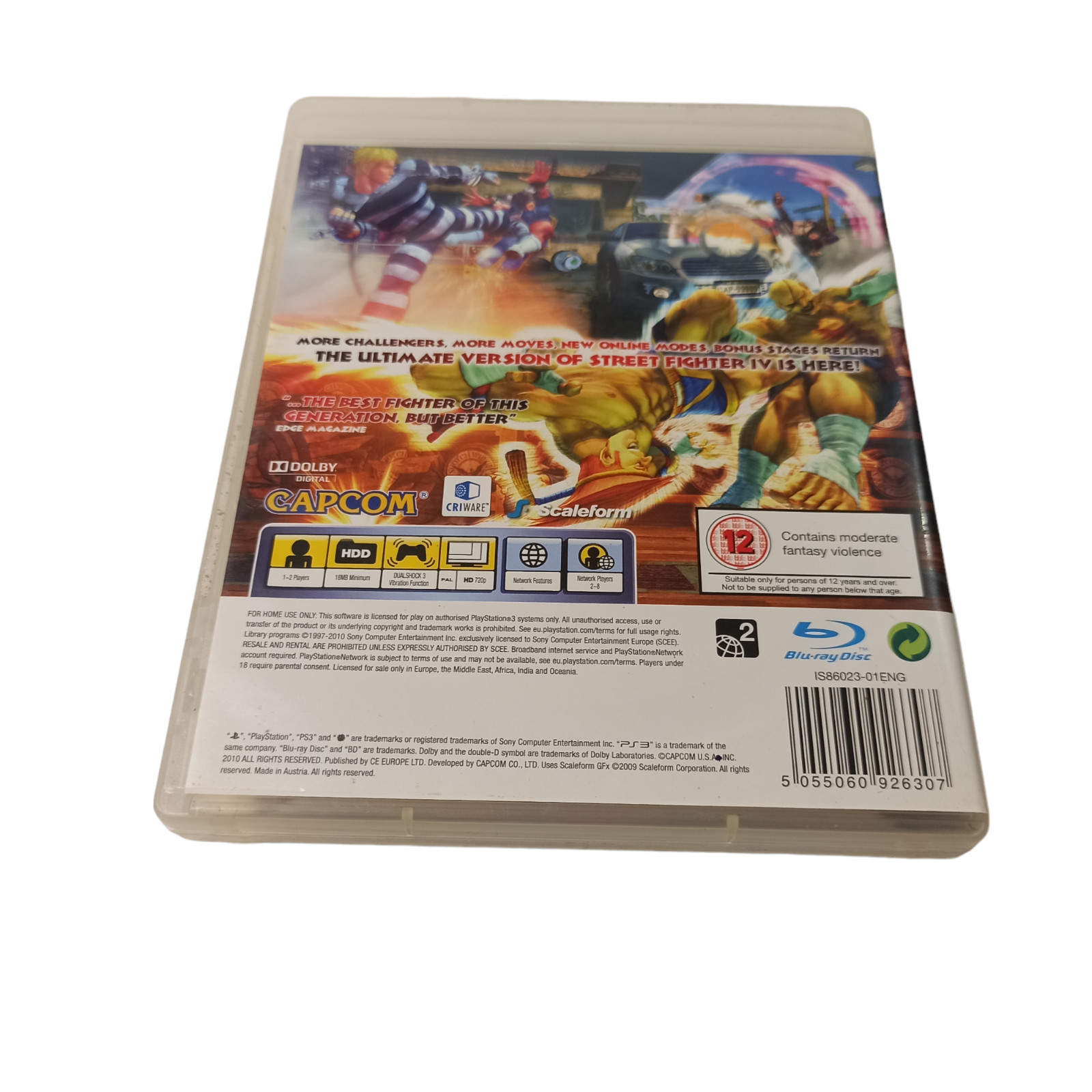 PlayStation 3 PS3 Video Game Super Street Fighter IV 4 Action Fighter Adventure