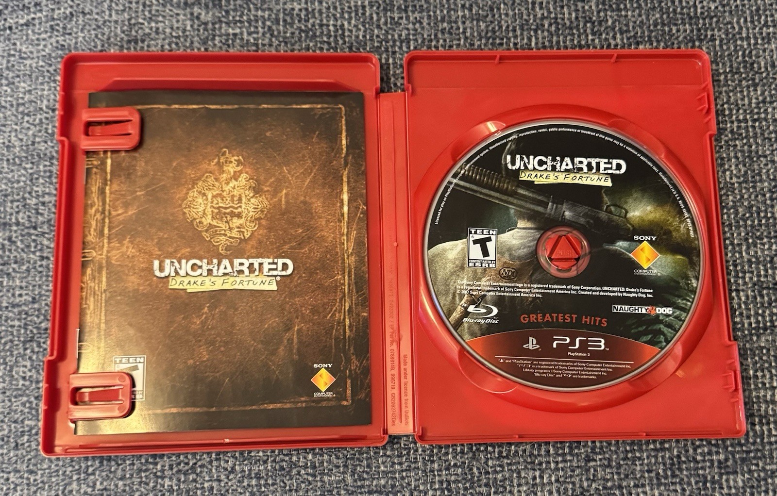 Uncharted Dual Pack Greatest Hits PS3 w/Manual, all inserts, and bonus content