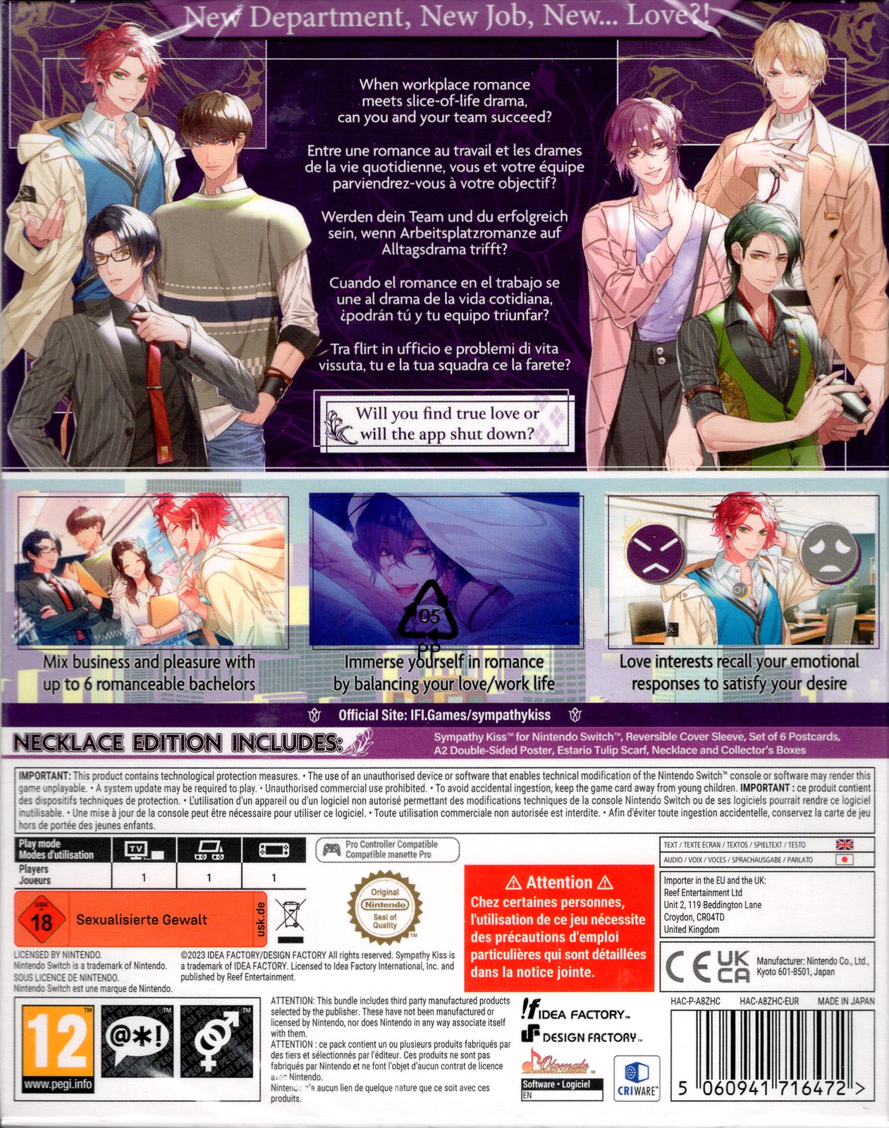 Sympathy Kiss Necklace Edition for Nintendo Switch