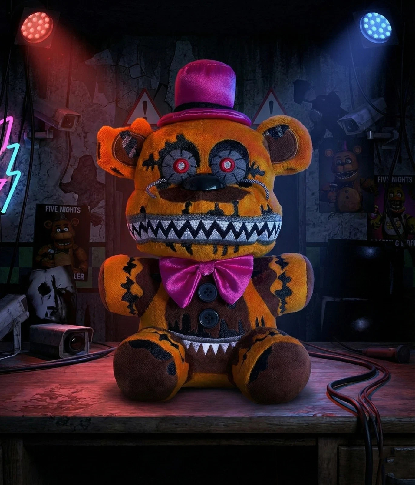 XSmart 7″ Nightmare Fredbear Plush V-37, Five Nights at Freddy’s Special Edition