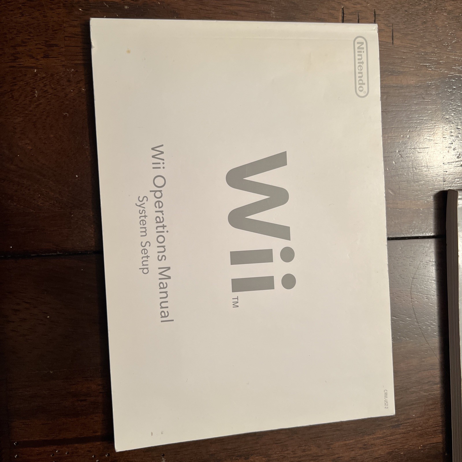 Nintendo Wii Operations Manual Set – Silver and White