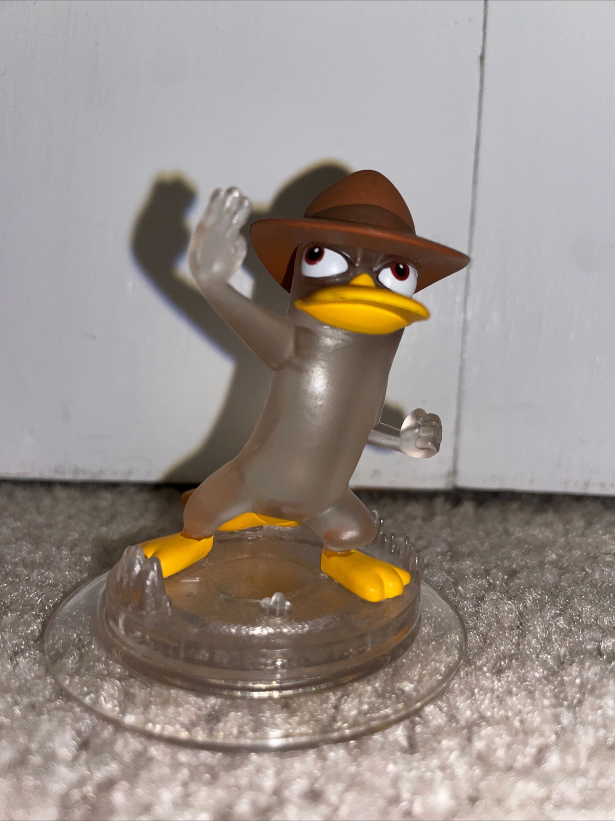 Disney Infinity Phineas & Ferb Crystal Agent P Perry The Platypus Clear Figure
