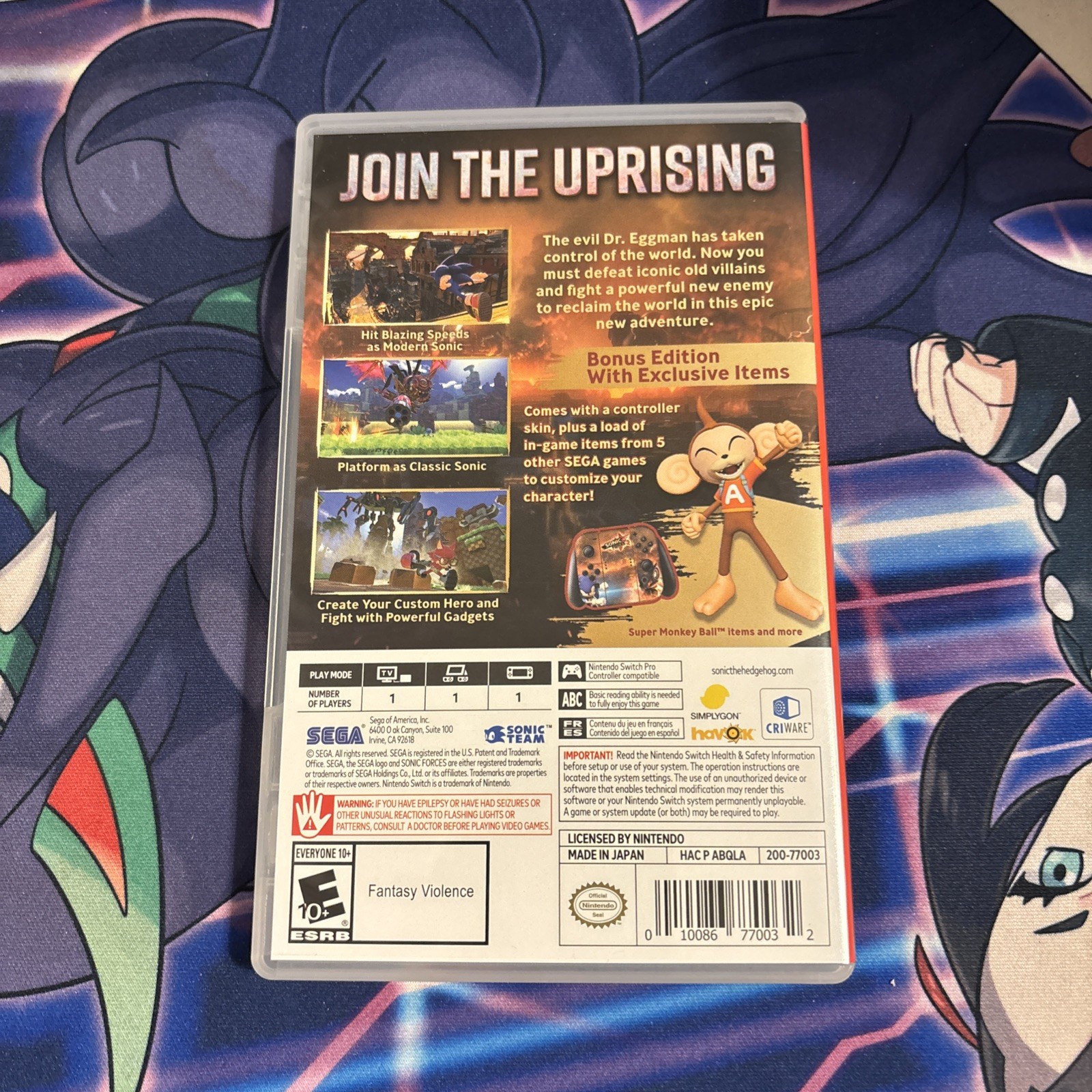 Sonic Forces – Bonus Edition – Nintendo Switch