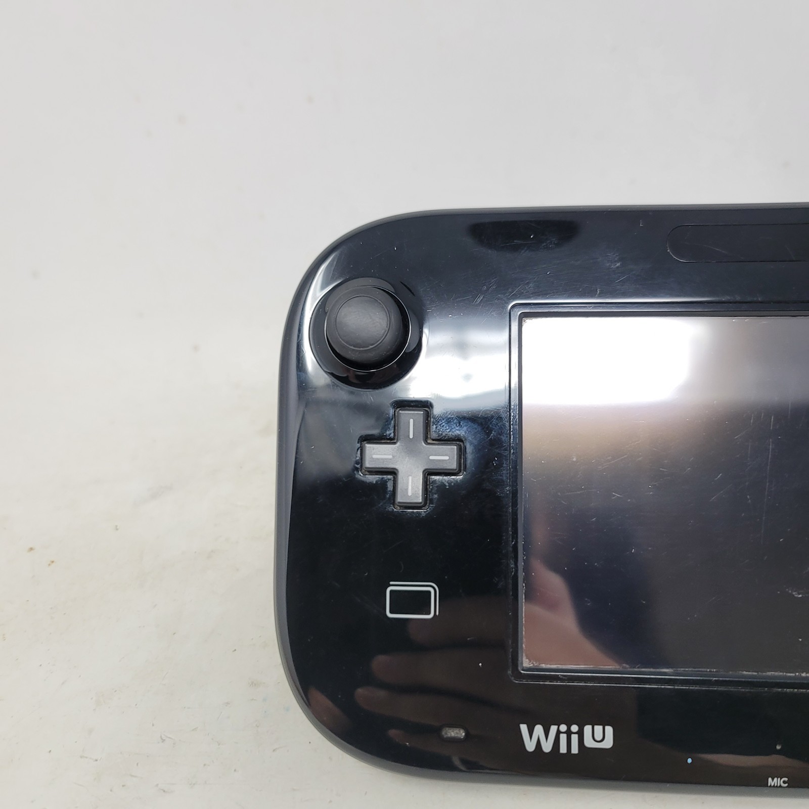 Nintendo Wii U WUP-010 Gamepad Black Damage Screen For Parts Only