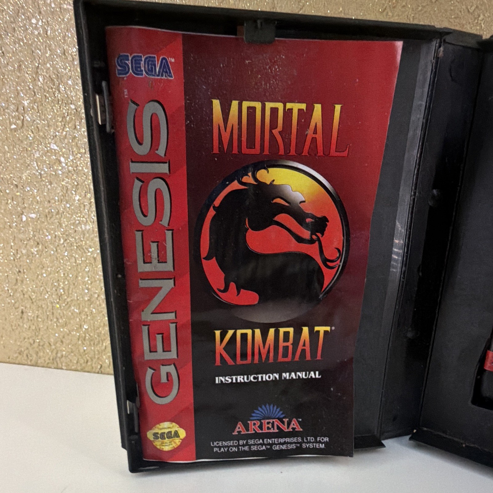 Mortal Kombat Sega Genesis 1992 NTSC-U/C Fighting MA-13 w/ Manual (Arena)