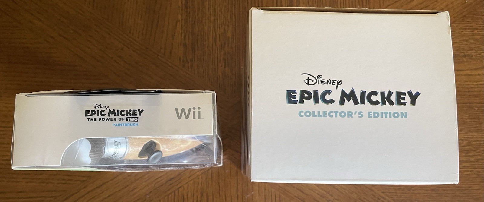 Wii Epic Mickey Collector’s Edition Open Box & Sealed Epic Mickey 2 Paint Brush
