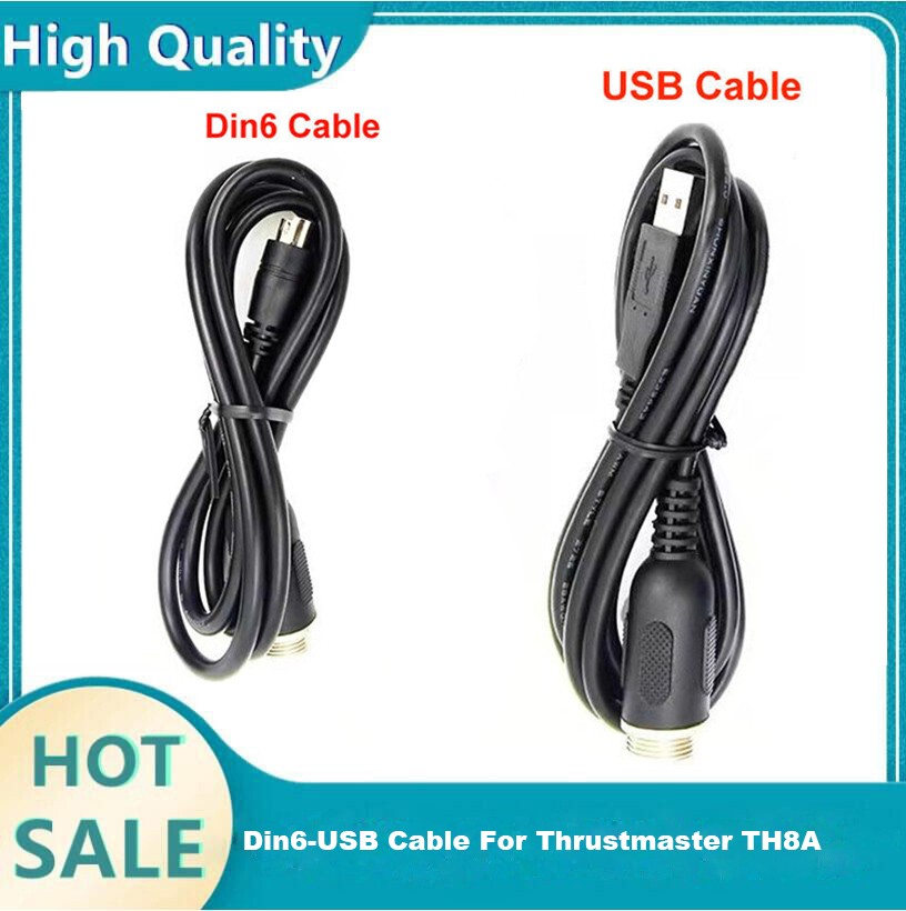 For Thrustmaster TH8A Connection Din6-USB Cable Adaptation Fit TSSH TSSH+ US AAU