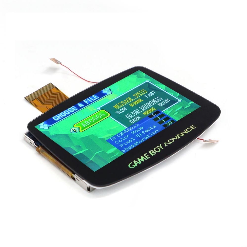 Hispeedido V5 Laminated IPS LCD Kit+Pre-cut Shell W/Rechargable Battery For GBA