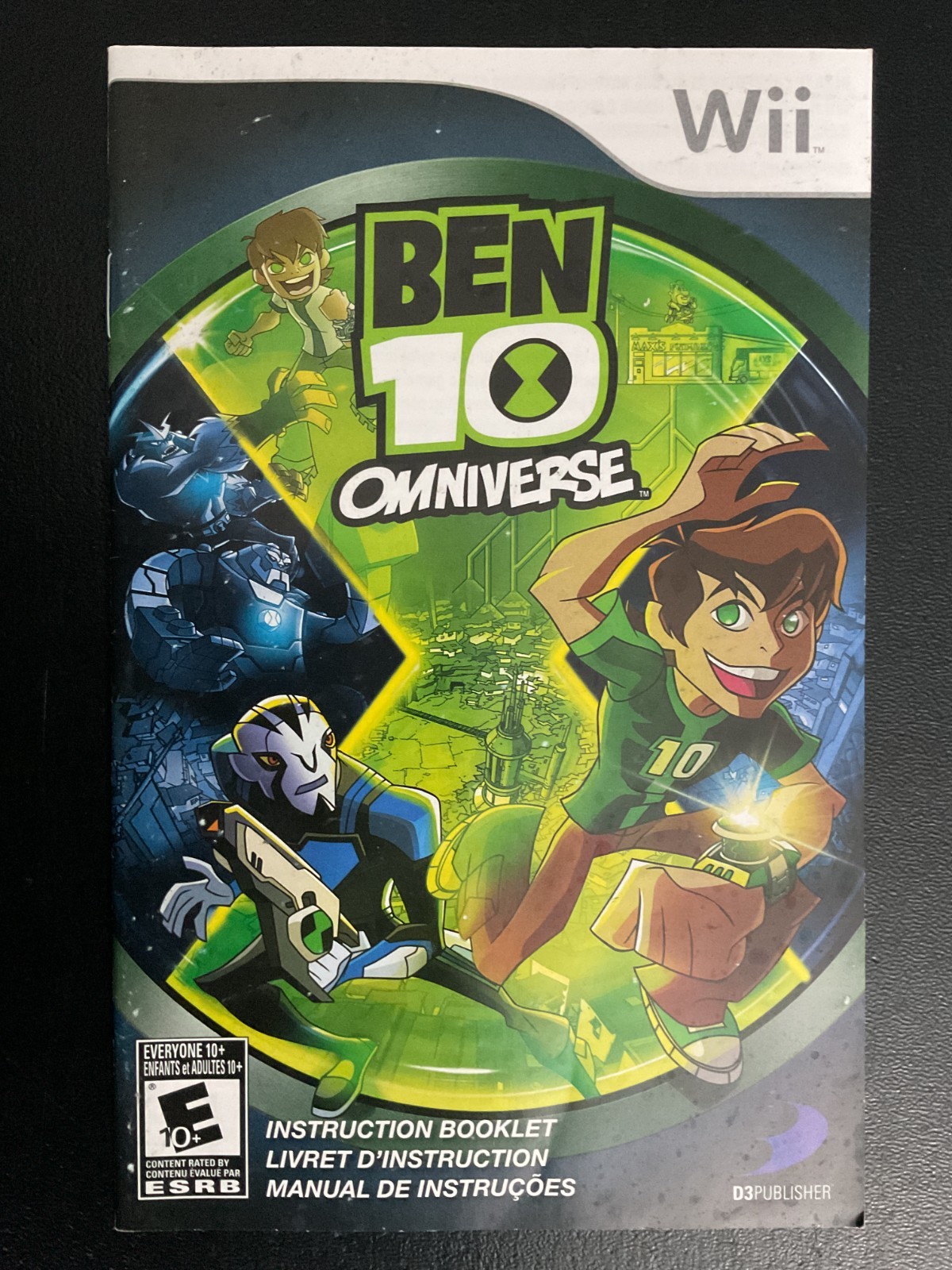 Ben 10 Omniverse Nintendo Wii Instruction Manual Only