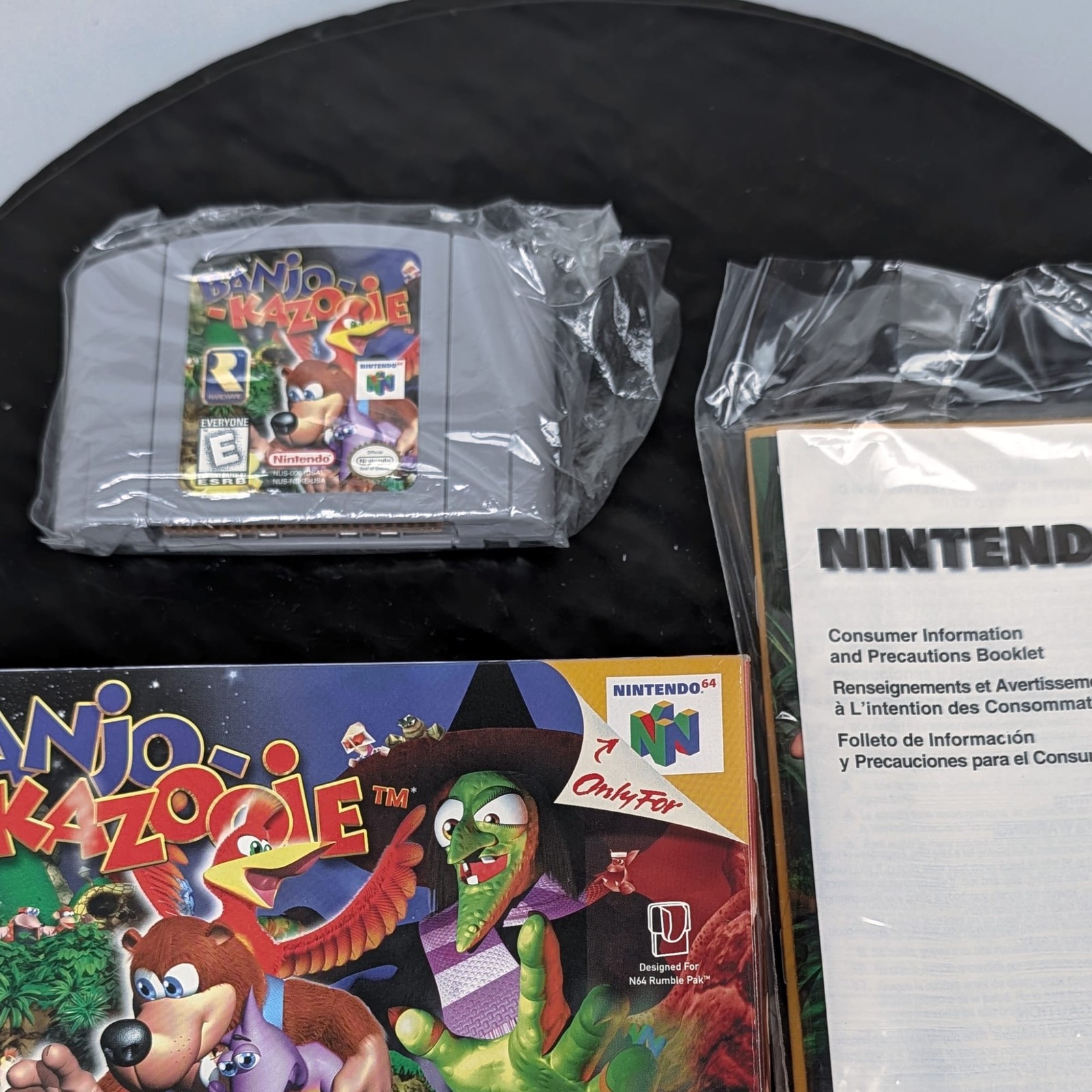 Banjo-Kazooie Nintendo 64 N64 CIB Box+Manual+Cart Authentic Tested Game ð®