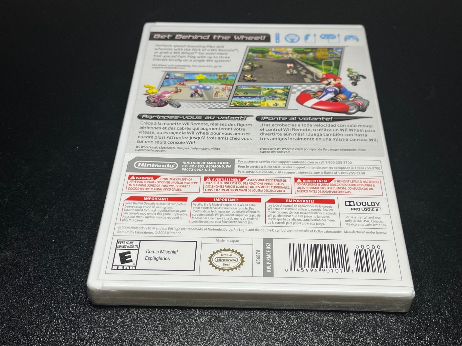 Mario Kart (Wii, 2008) 🔥Fast Shipping🔥Rare Printing Barcode 00000