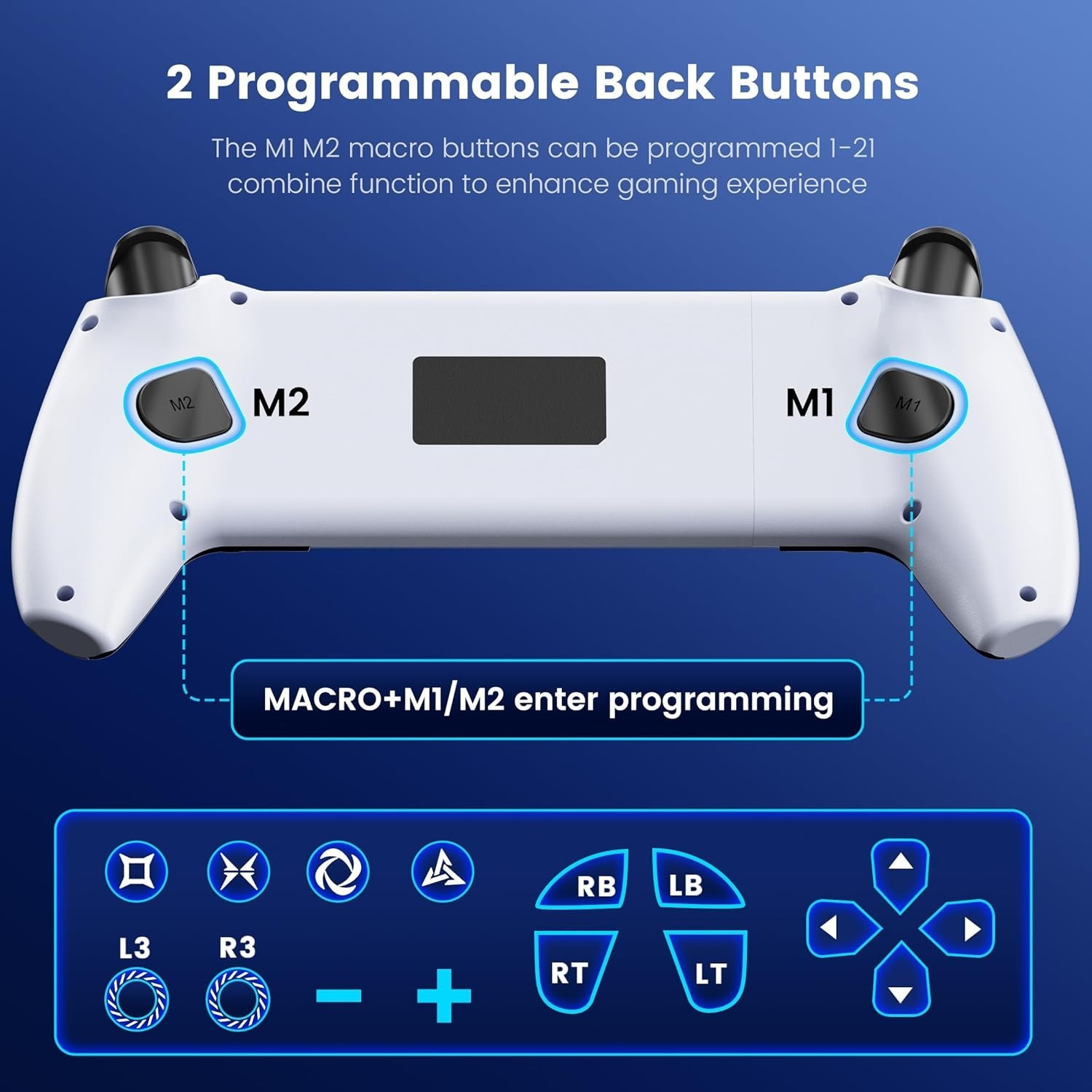 Mobile Game Controller for iPhone/Android,Wireless Gaming Controller Android/iOS
