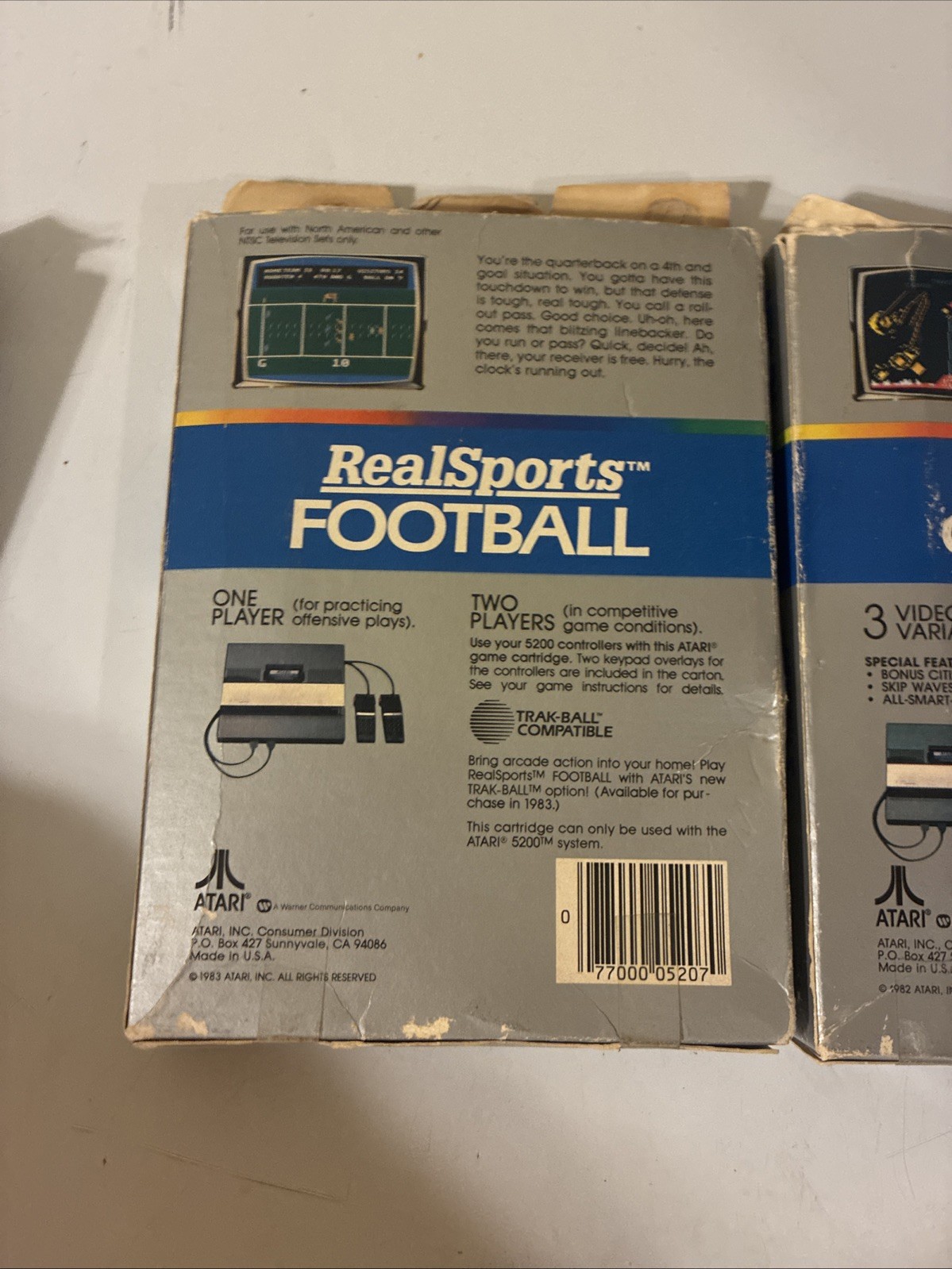 Lot Of 3 Vintage Atari 5200 Cartridges In Original Boxes With Manuals