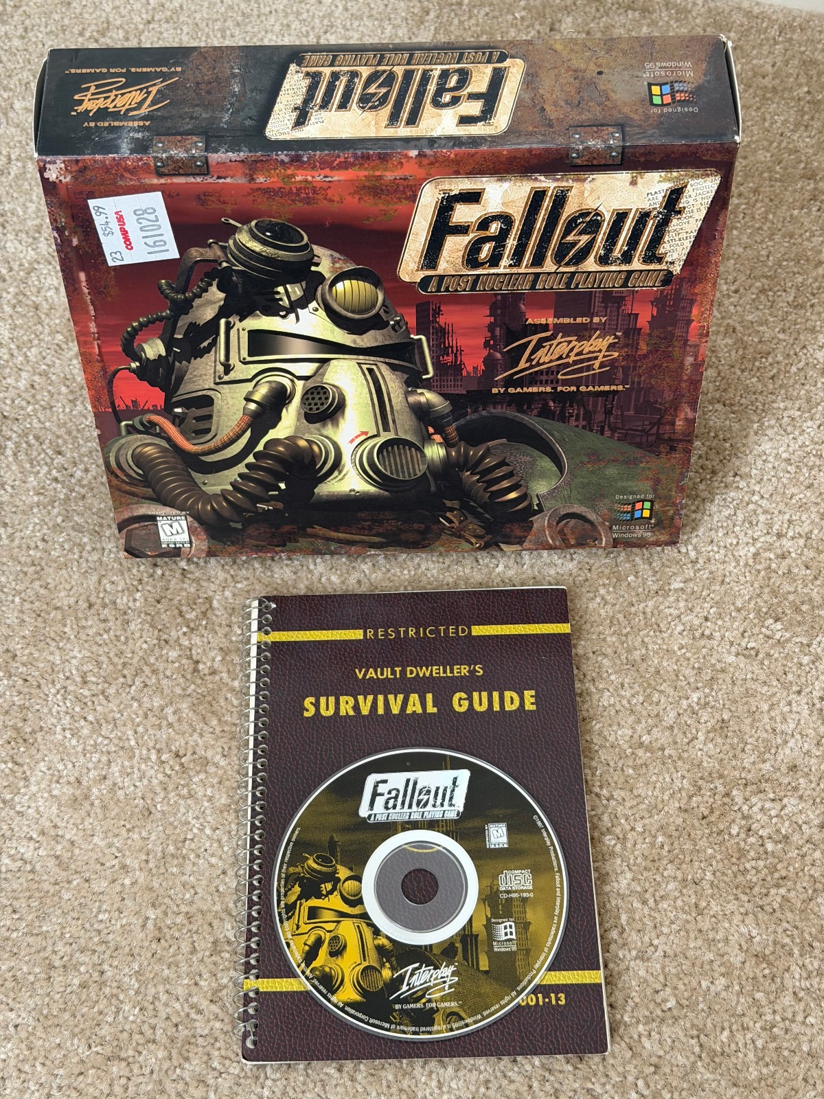 FALLOUT 1 A POST NUCLEAR ROLE PLAYING GAME INTERPLAY 1997 BIG BOX USED