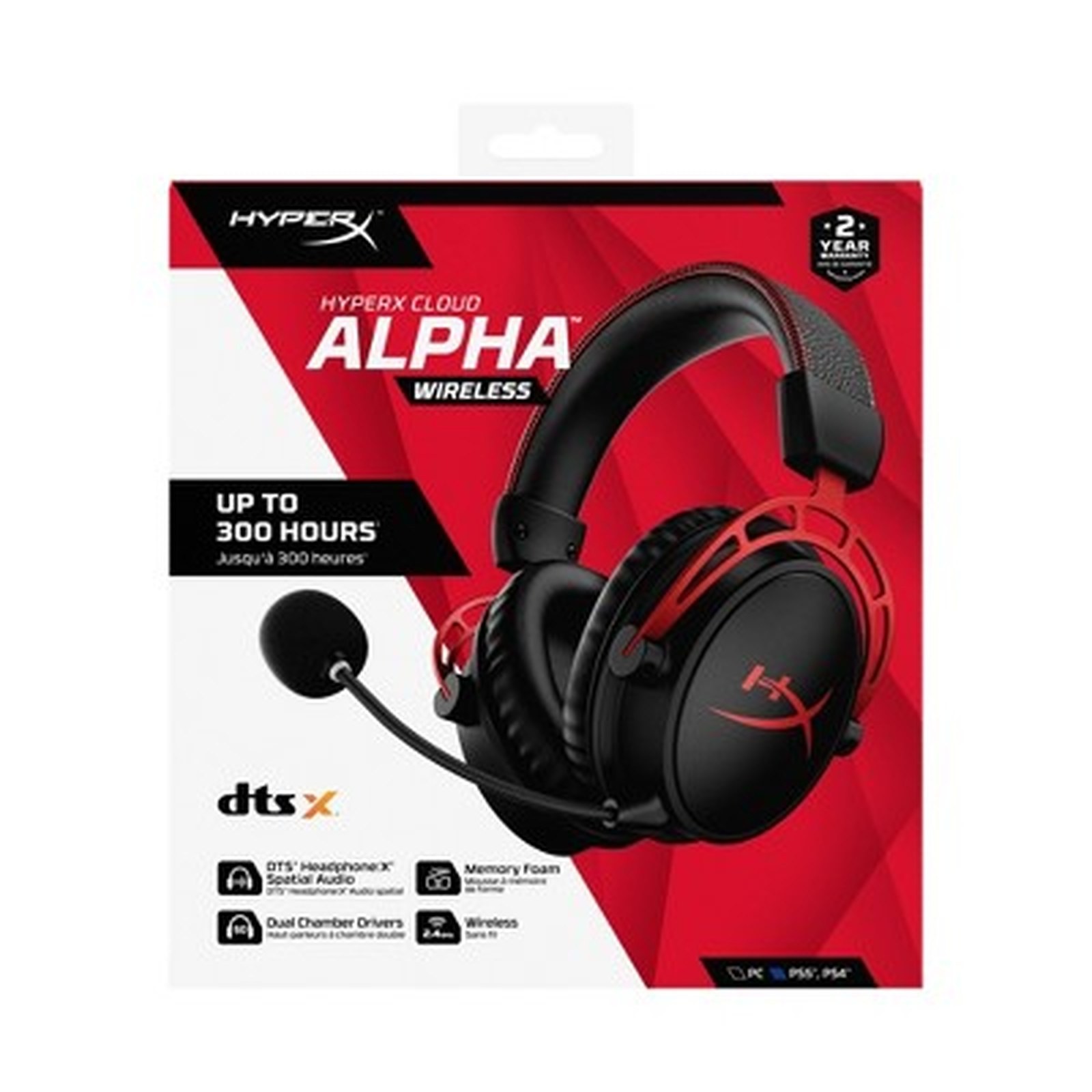 HyperX Cloud Alpha Wireless Gaming Headset – Black