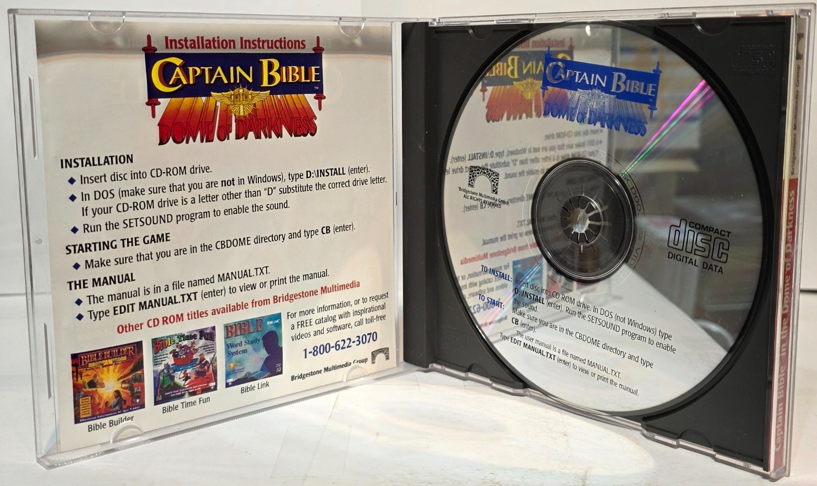 Captain Bible in the Dome of Darkness (PC) (Complete) NICE !