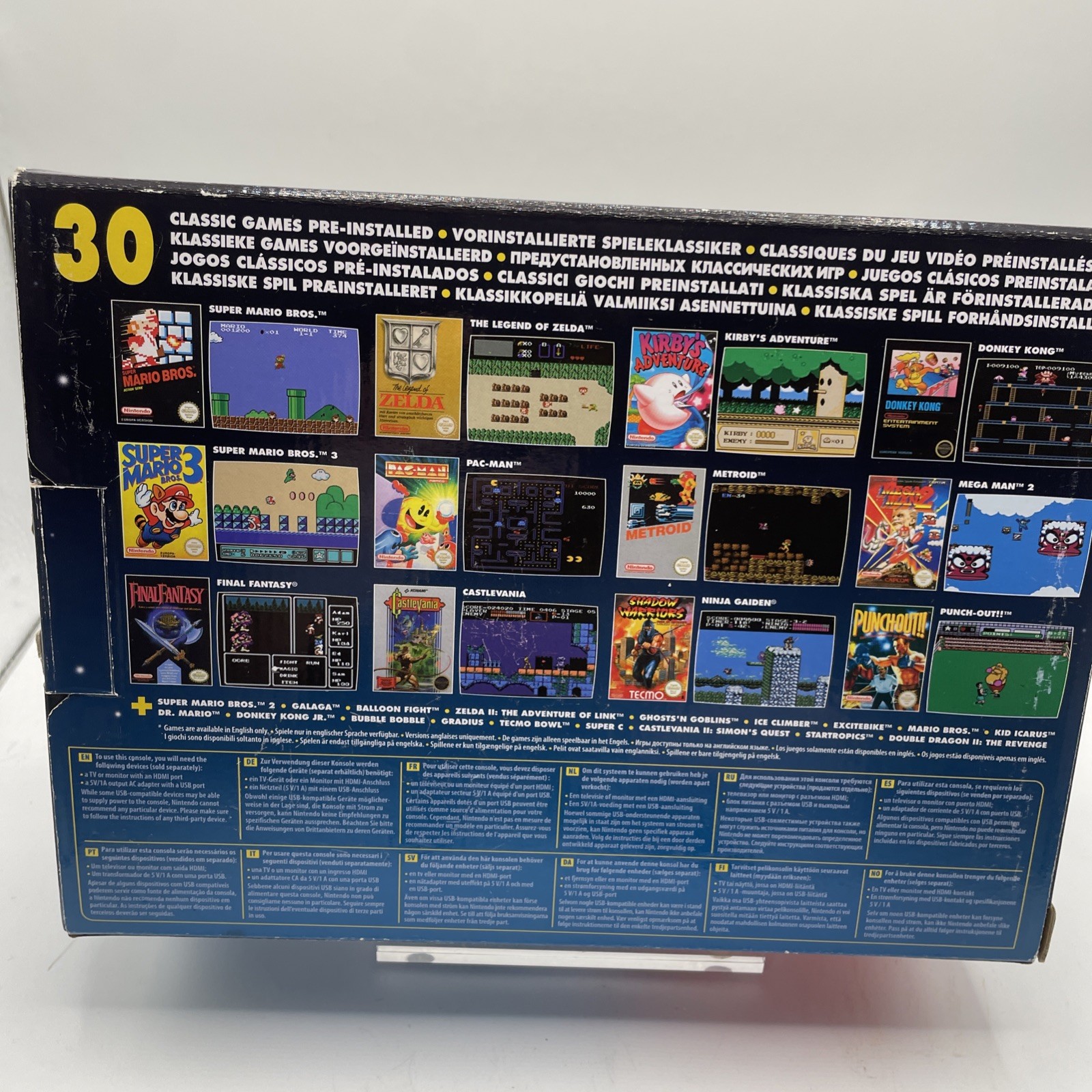 Official Nintendo Classic Mini NES 30 Games Loaded- Open Box Free Shipping!