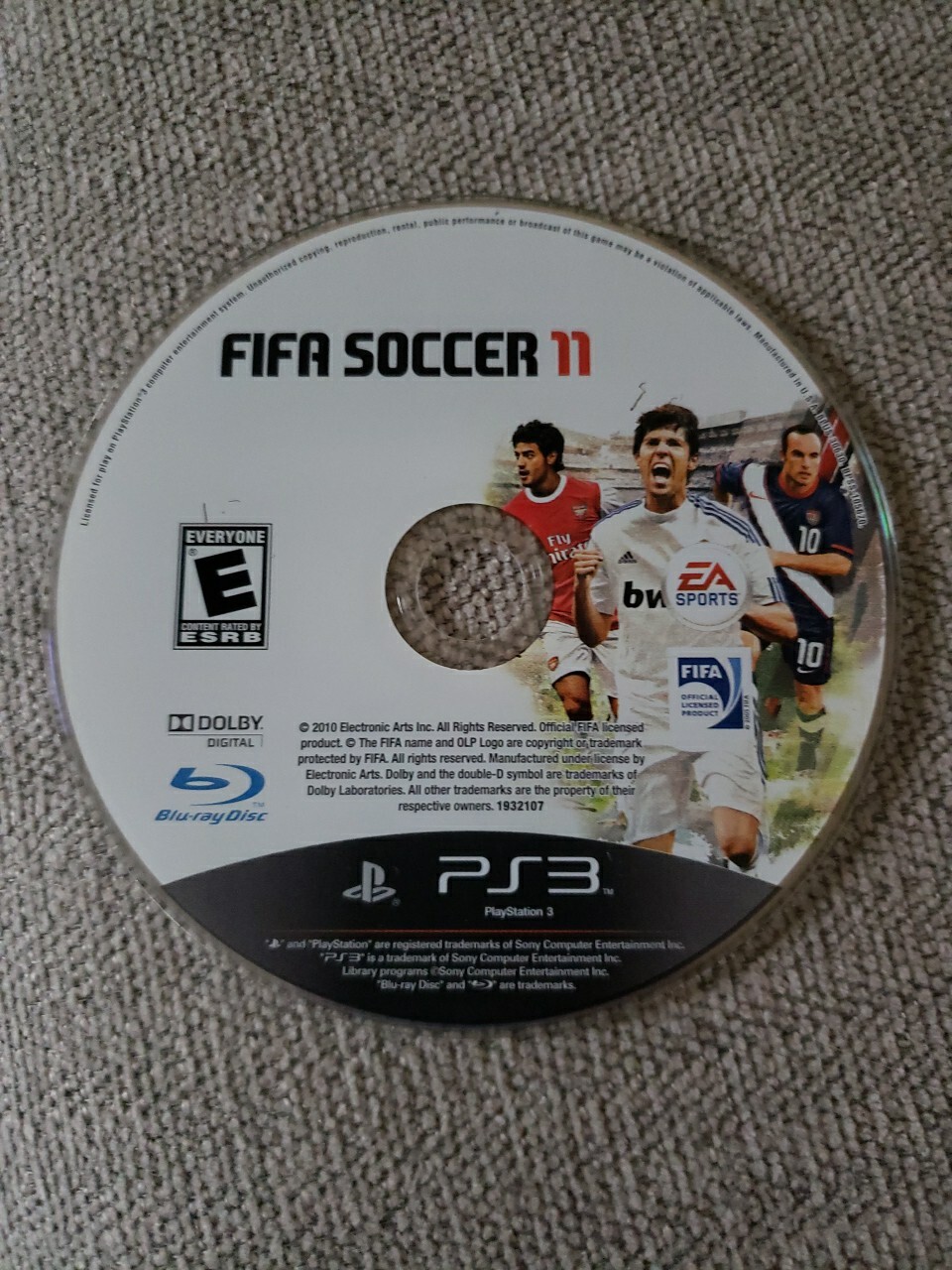 FIFA Soccer 11 (PlayStation 3 PS3, 2010) DISC ONLY – NO TRACKING
