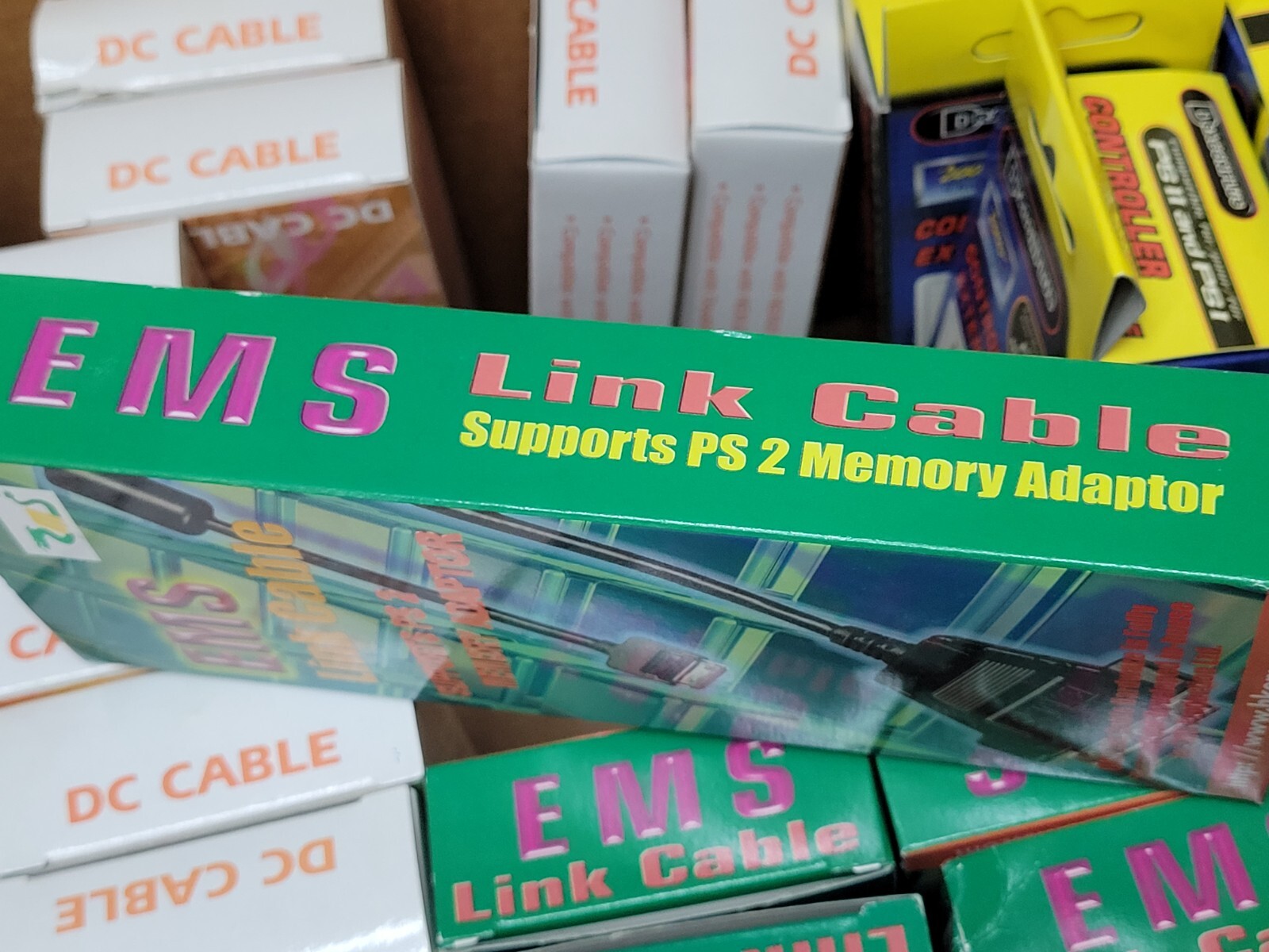 EMS Link Cable (2002) Brand New Factory Boxed Hong Kong Playstation 2 PS2 Import