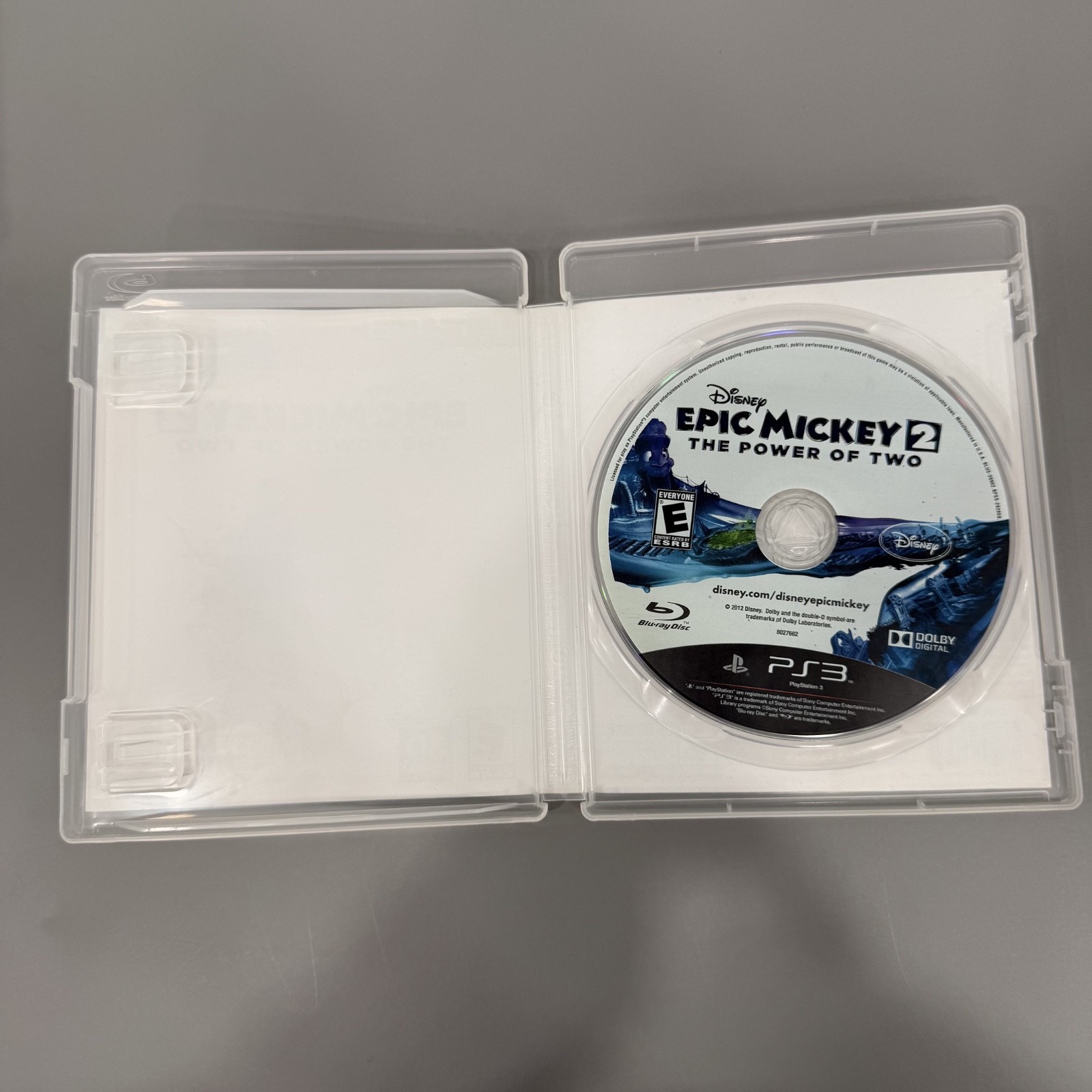 Epic Mickey 2: The Power of Two (Sony PlayStation 3, 2012) PS3 Tested & Working