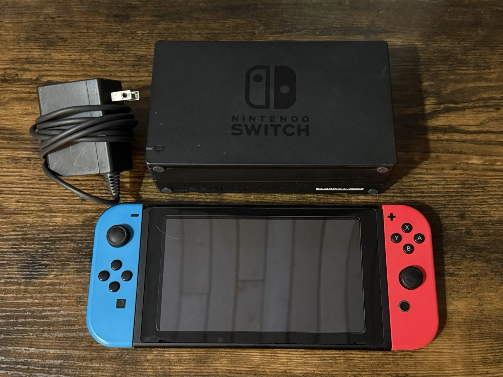 Nintendo Switch with Neon Blue and Neon Red Joy-Con (HAC-001-01)