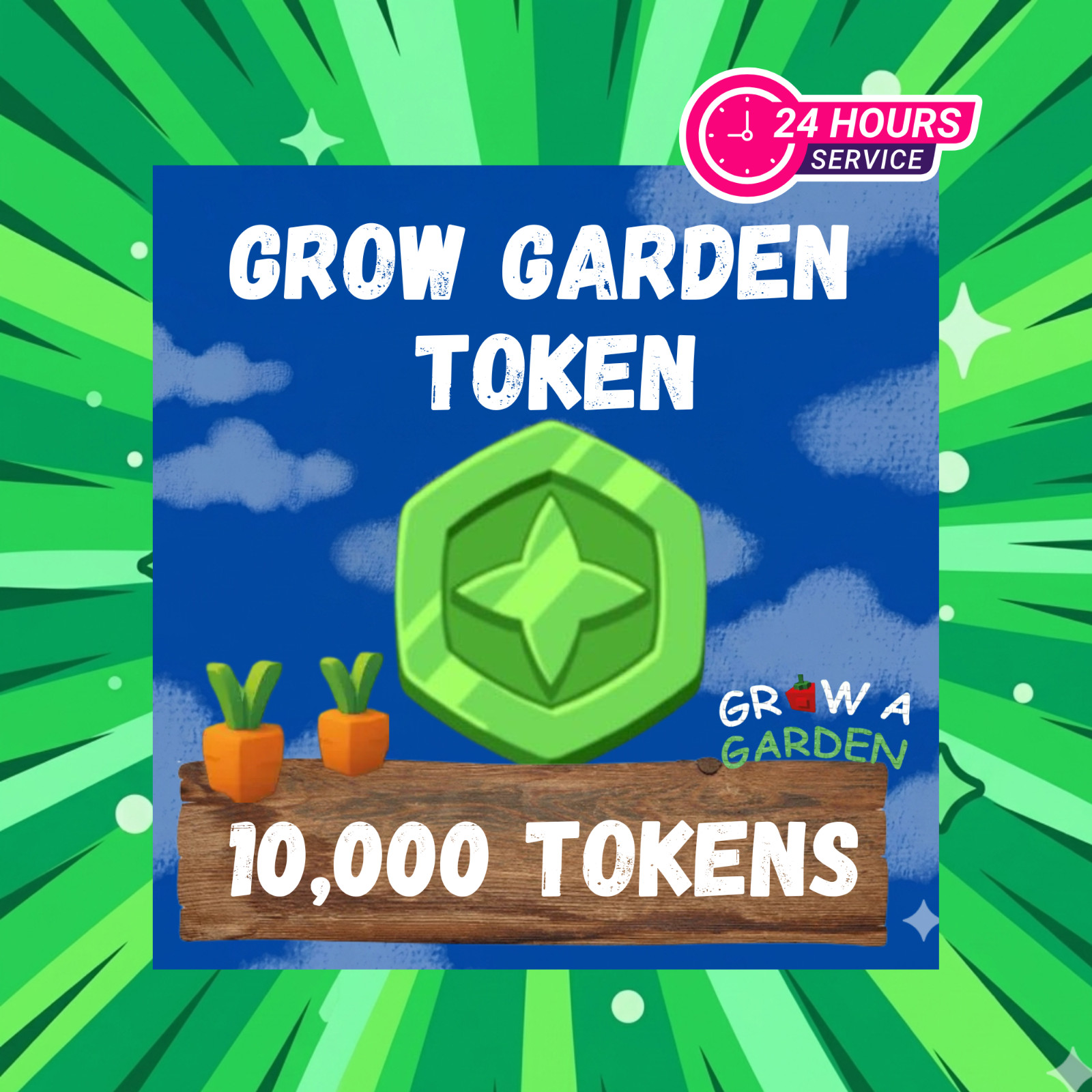 Token – Grow A Garden | 10K Token | Instant & Fast Delivery🌳