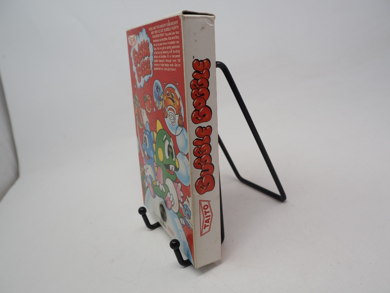 Bubble Bobble (Nintendo NES, 1988) CIB Complete W/ Inserts, Manual & Styrofoam