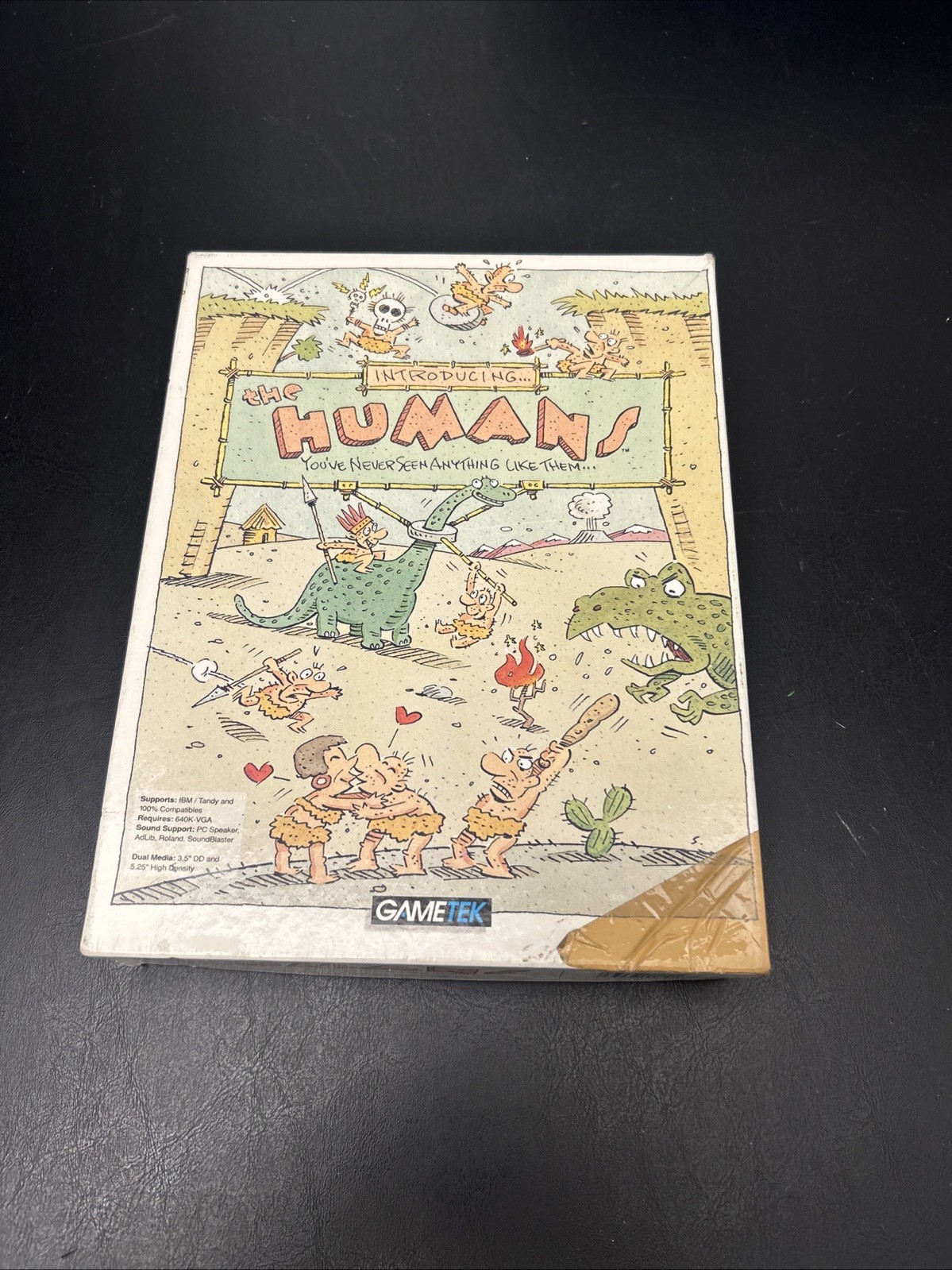 Humans (PC, 1992) – Vintage DOS Game – Untested – Rare Retro Puzzle Platformer