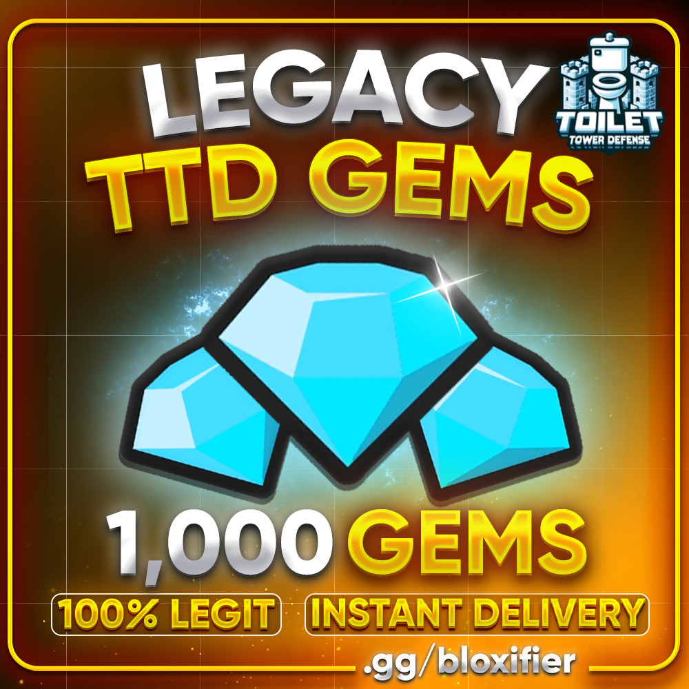 💎 LEGACY Toilet Tower Defense Gems 💎 | Legacy TTD 🚽 | Fast, Safe, Cheap ✅