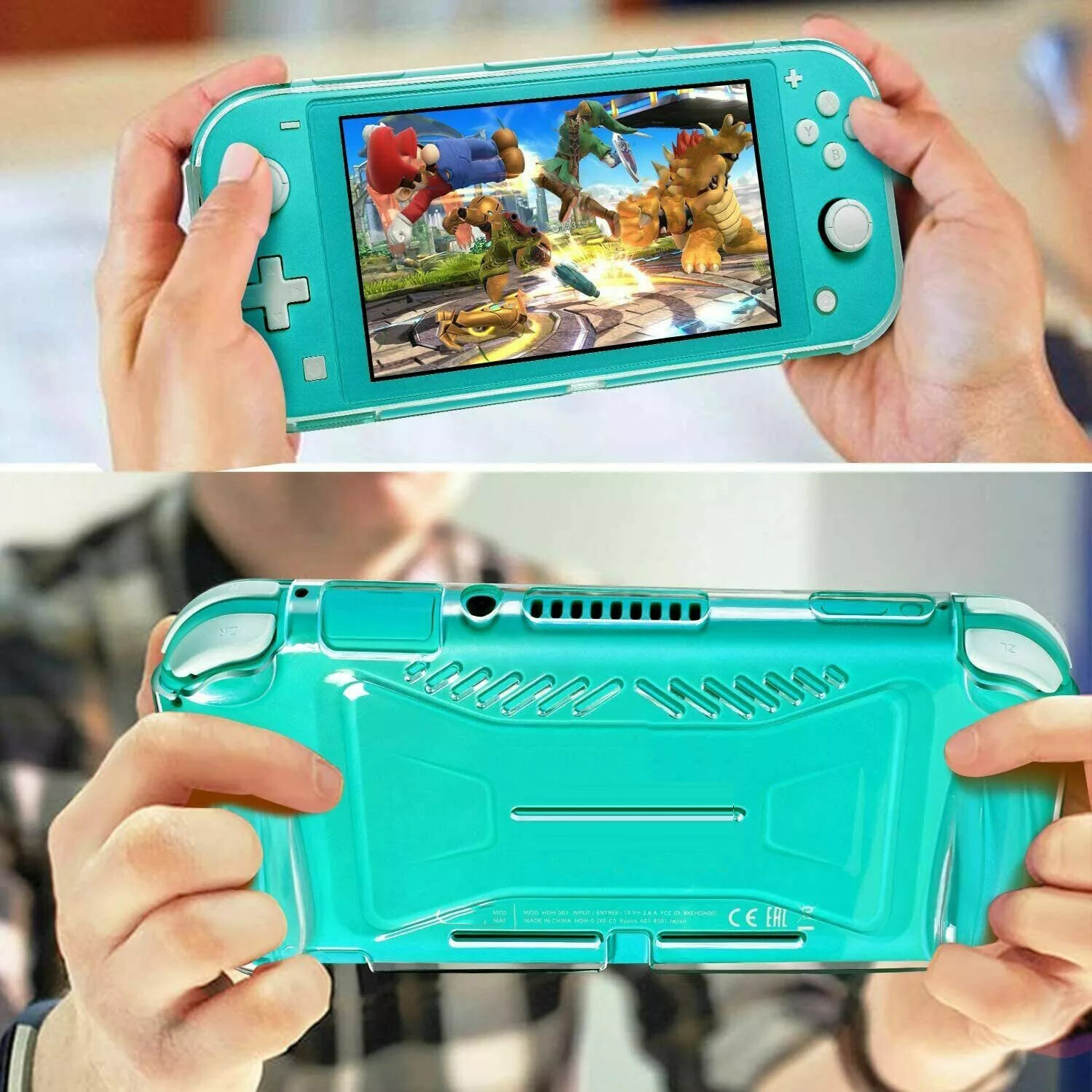 For Nintendo Switch Lite Case – Clear Soft TPU Silicone Transparent Back Cover