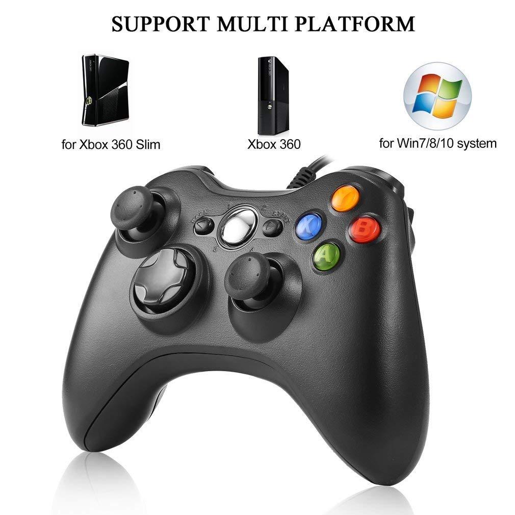 Wired USB Game Controller Joystick for Microsoft Xbox 360 PC Windows XP 7 8 10