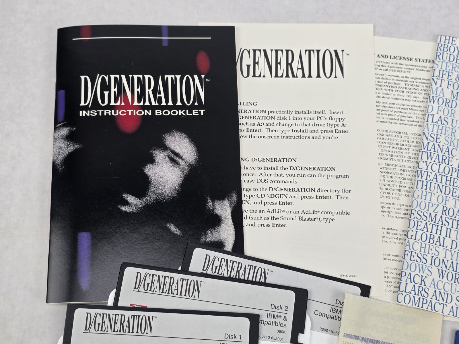 D/Generation BIG BOX PC 3.5 & 5.25″ Floppy Mindscape 1991