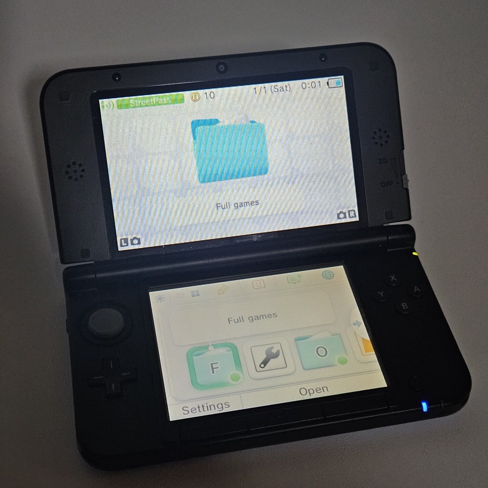 USA Nintendo 3DS XL Pokémon X & Y Blue Version Handheld System Bad Charging Port