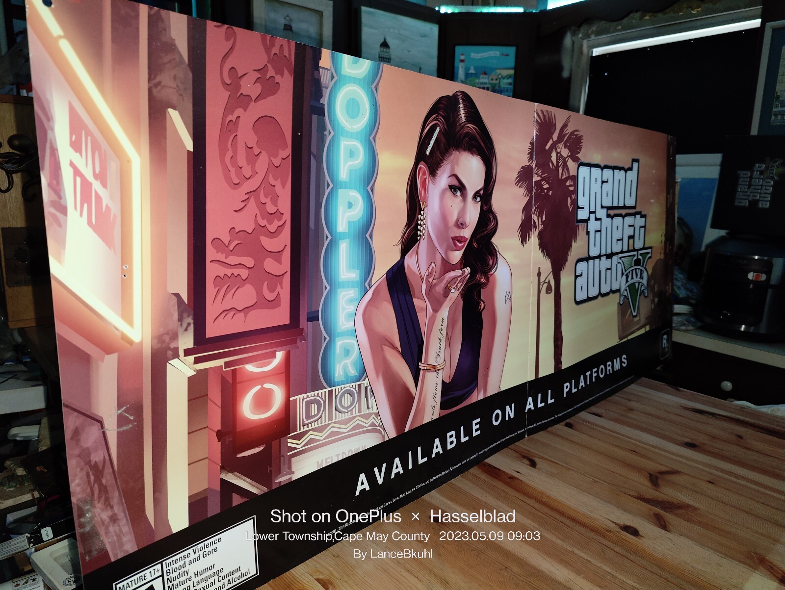 GTA 5 ORIGINAL Store Banner- HUGE (4.5 Ft Long) & VERY RARE (Only One On EBay)