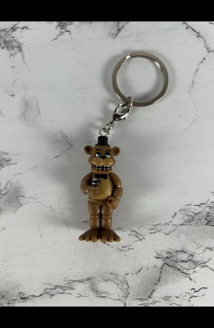 FNAF Five Nights at Freddy’s Backpack Clip Keychain Figure Collectible Lot Of 8