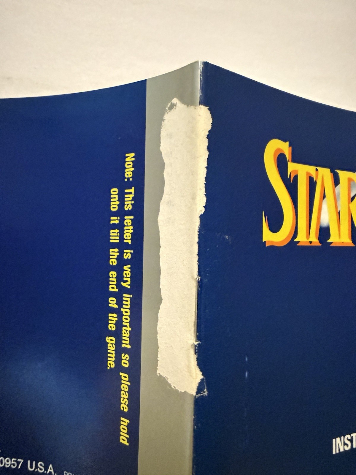 StarTropics Nintendo NES CIB – Promotional Offer Not For Resale