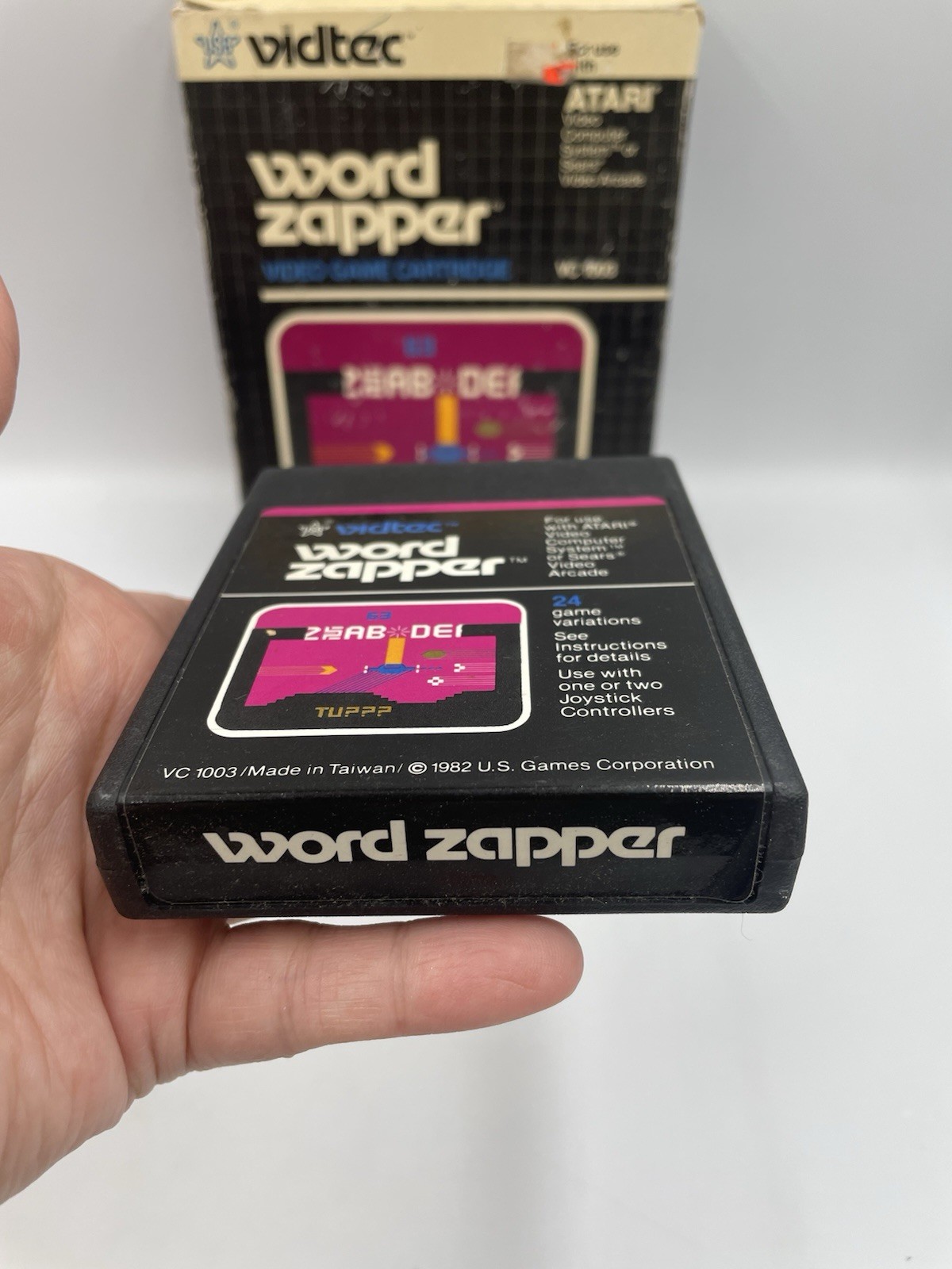 Atari 2600 – WORD ZAPPER with Original Box – Tested & WORKS
